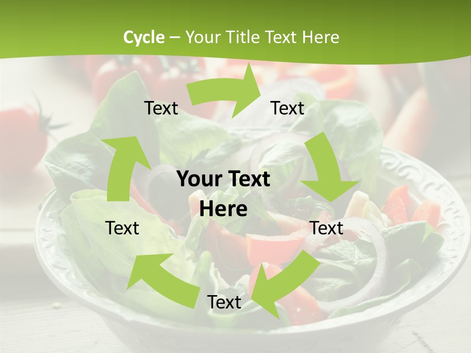 Fresh Mixed Vegetable Salad PowerPoint Template