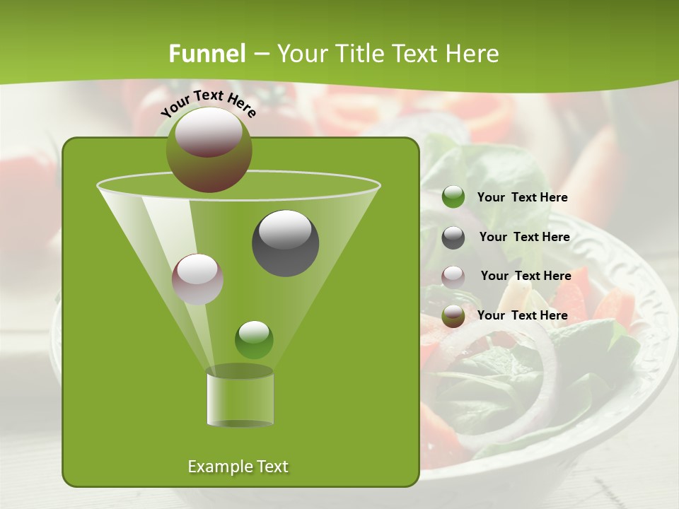 Fresh Mixed Vegetable Salad PowerPoint Template