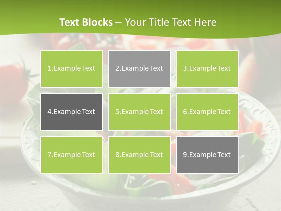 Fresh Mixed Vegetable Salad PowerPoint Template
