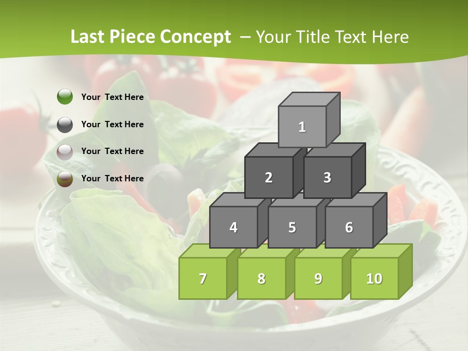 Fresh Mixed Vegetable Salad PowerPoint Template