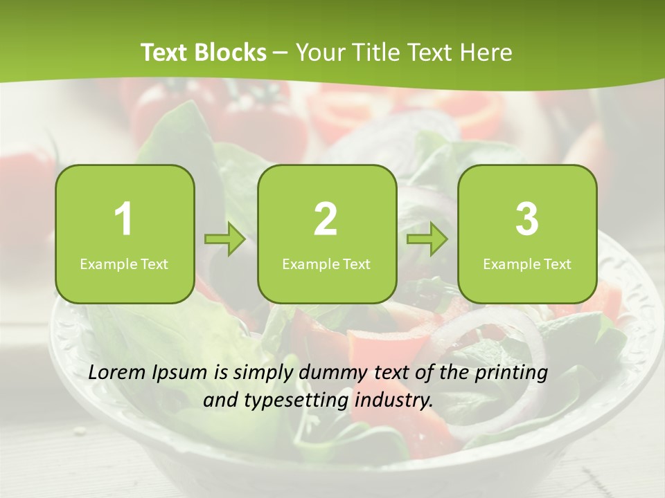 Fresh Mixed Vegetable Salad PowerPoint Template