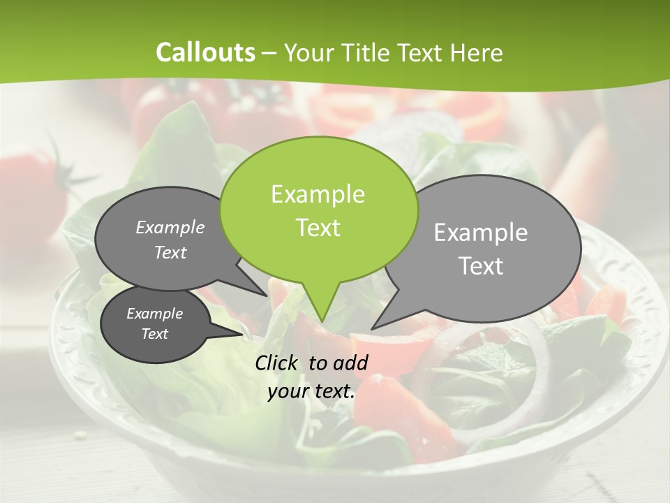 Fresh Mixed Vegetable Salad PowerPoint Template