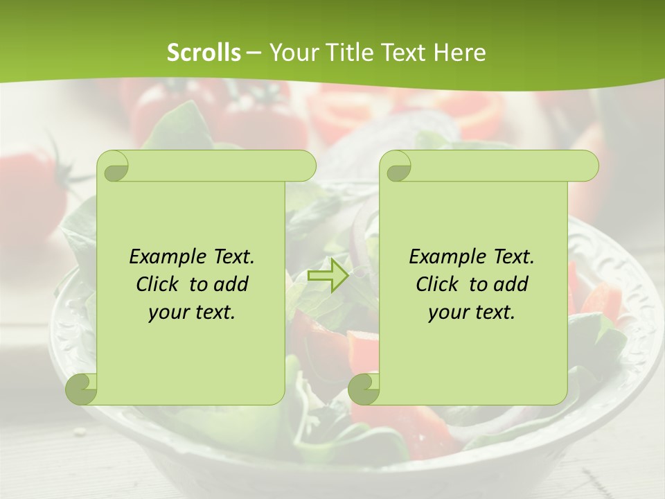Fresh Mixed Vegetable Salad PowerPoint Template