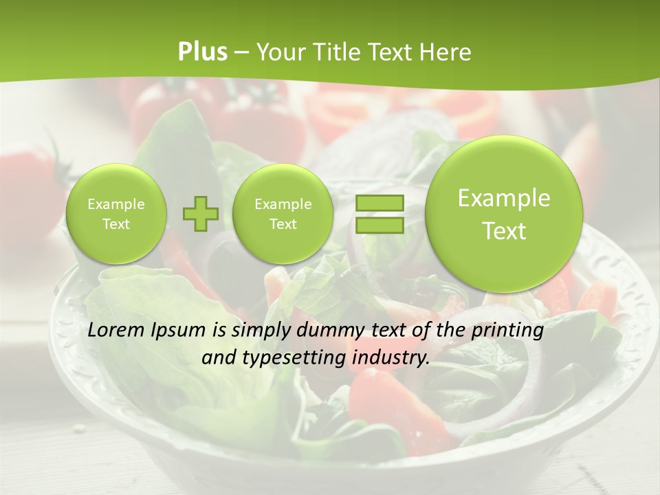 Fresh Mixed Vegetable Salad PowerPoint Template