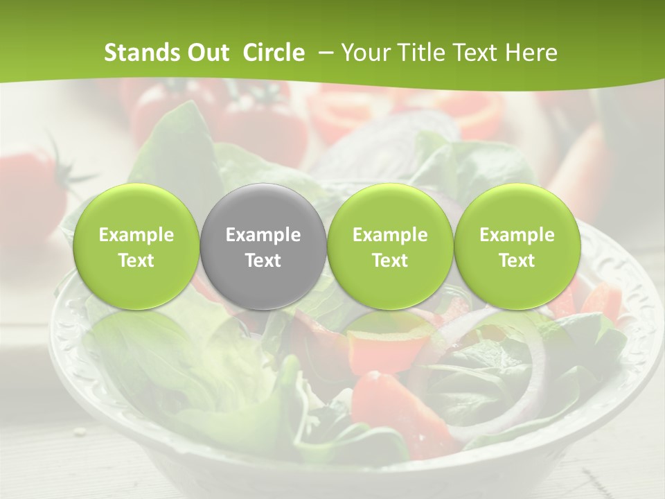 Fresh Mixed Vegetable Salad PowerPoint Template