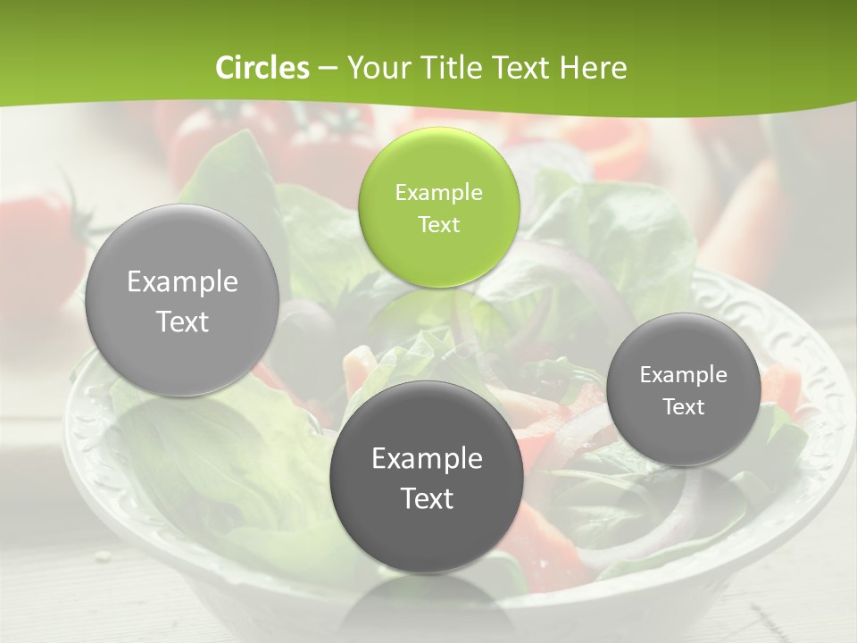 Fresh Mixed Vegetable Salad PowerPoint Template