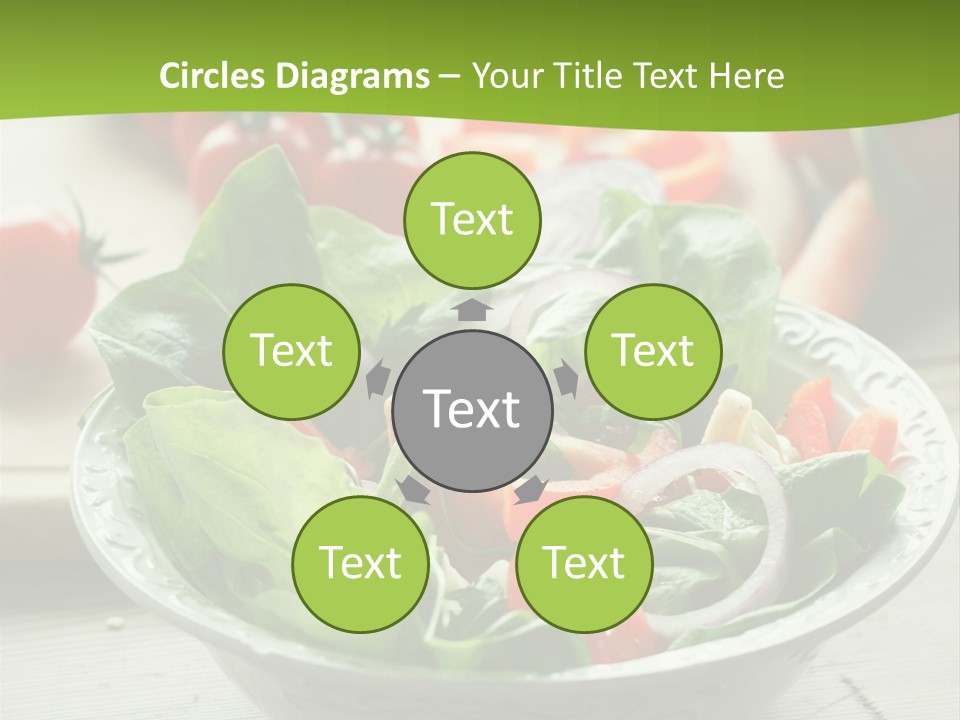 Fresh Mixed Vegetable Salad PowerPoint Template