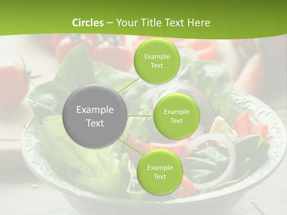 Fresh Mixed Vegetable Salad PowerPoint Template