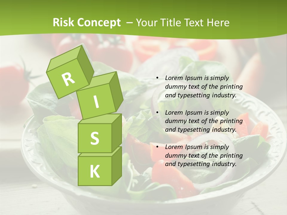 Fresh Mixed Vegetable Salad PowerPoint Template