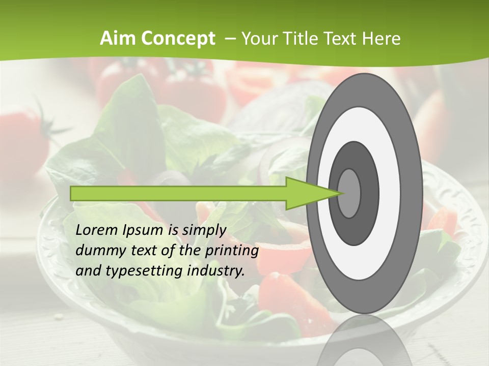 Fresh Mixed Vegetable Salad PowerPoint Template