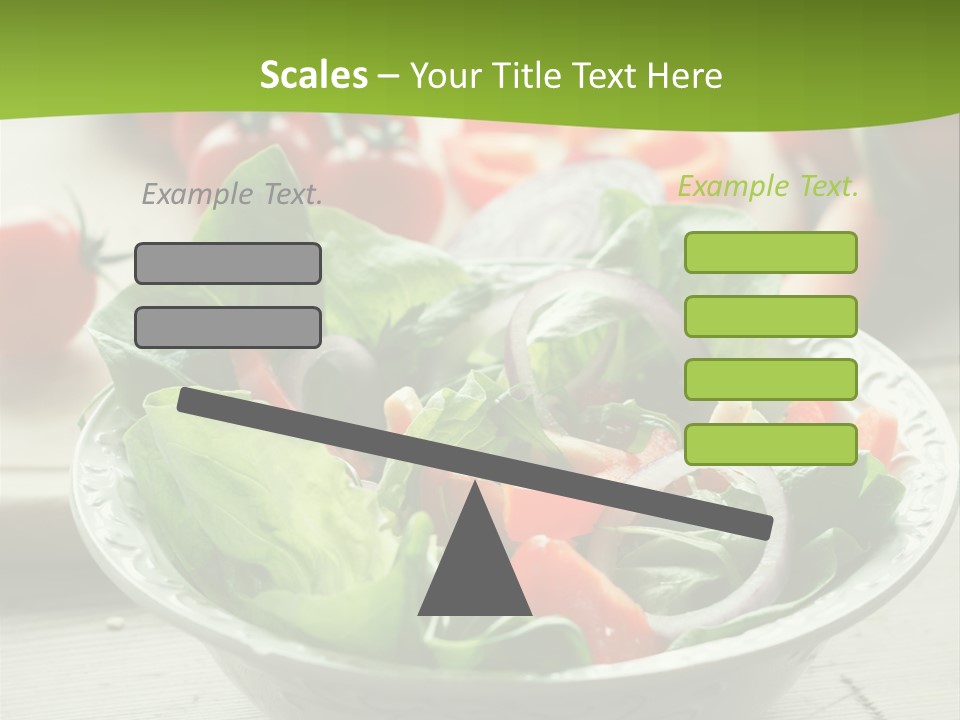 Fresh Mixed Vegetable Salad PowerPoint Template