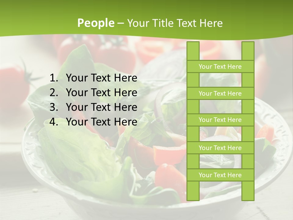 Fresh Mixed Vegetable Salad PowerPoint Template