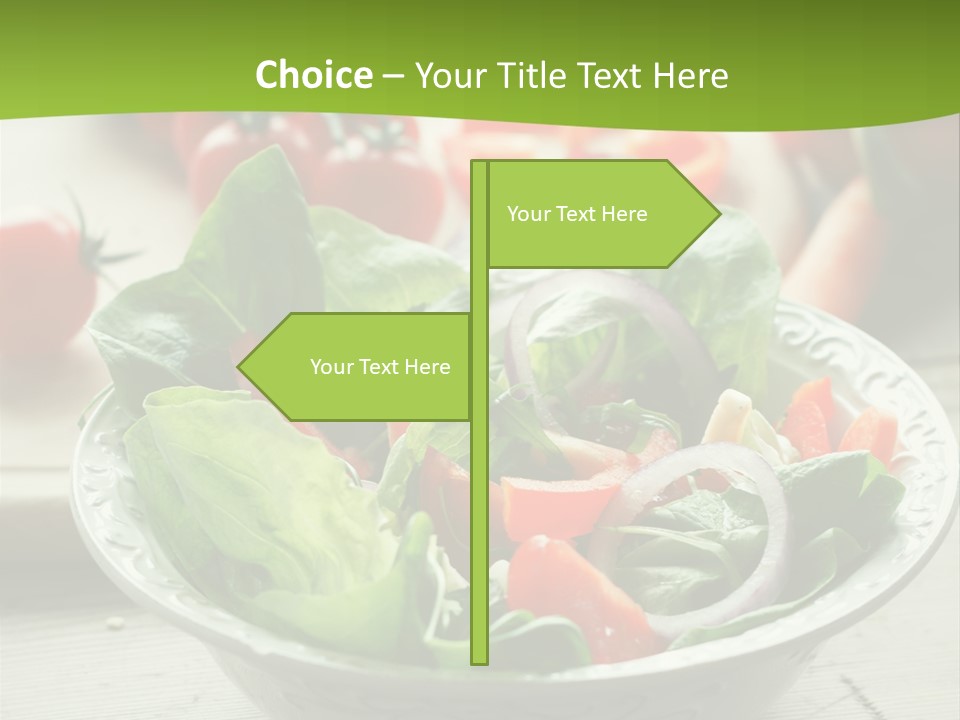 Fresh Mixed Vegetable Salad PowerPoint Template