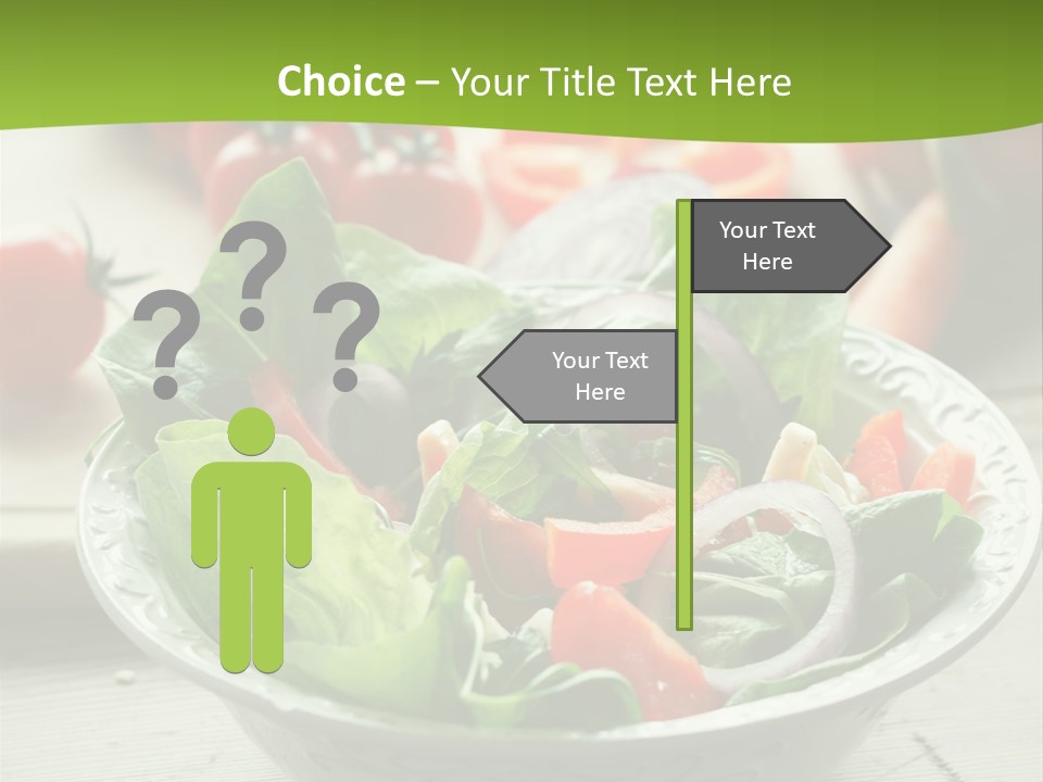 Fresh Mixed Vegetable Salad PowerPoint Template