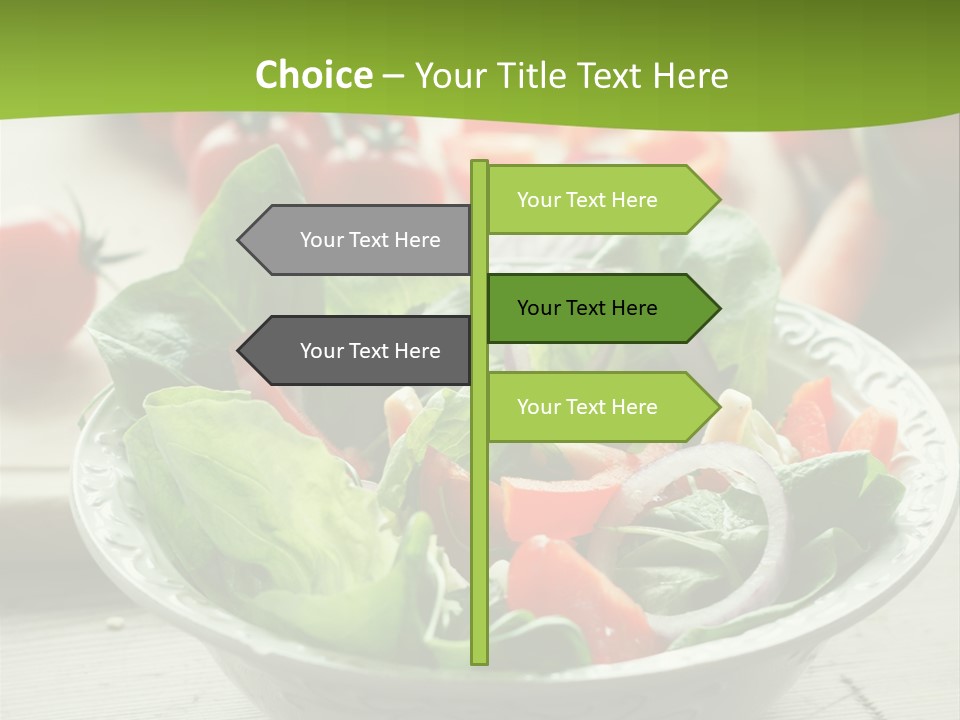 Fresh Mixed Vegetable Salad PowerPoint Template