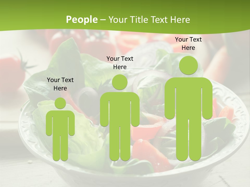 Fresh Mixed Vegetable Salad PowerPoint Template
