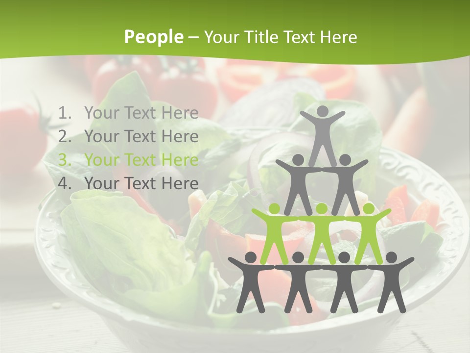 Fresh Mixed Vegetable Salad PowerPoint Template