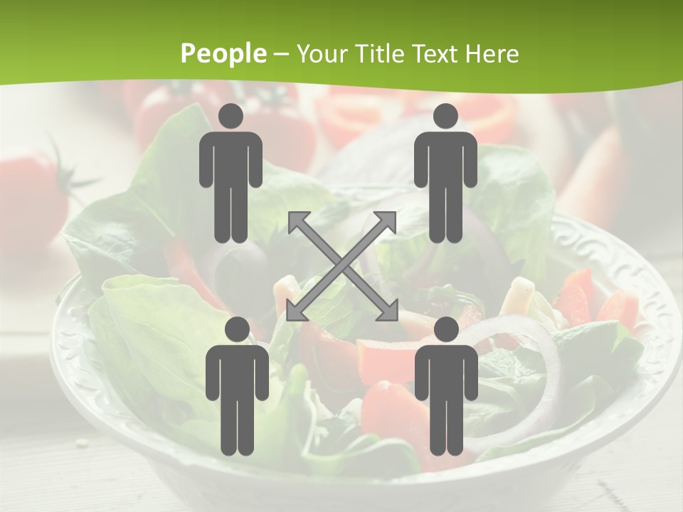 Fresh Mixed Vegetable Salad PowerPoint Template