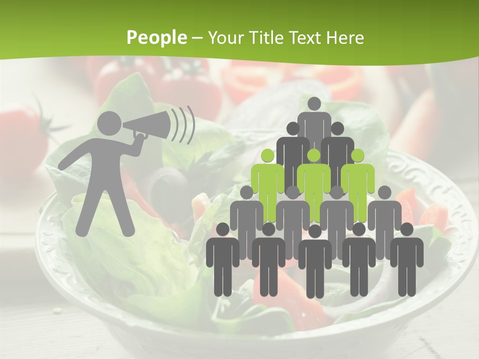 Fresh Mixed Vegetable Salad PowerPoint Template
