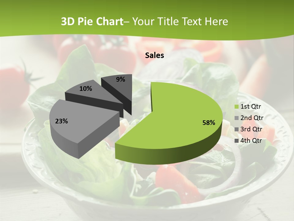 Fresh Mixed Vegetable Salad PowerPoint Template