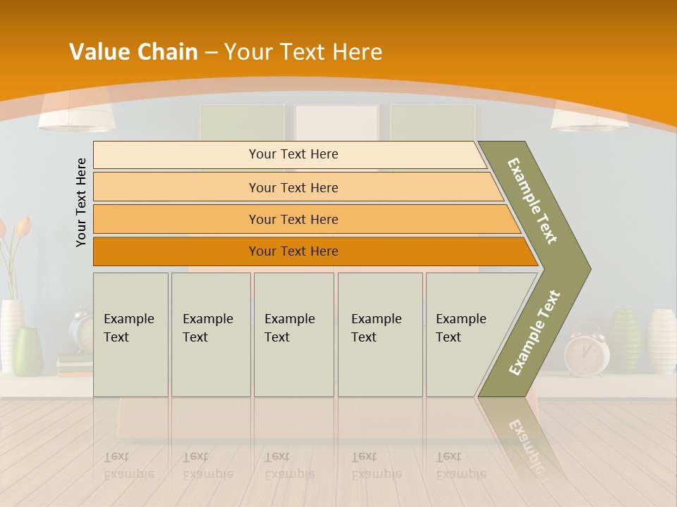 Colorful Contemporary Bedroom PowerPoint Template