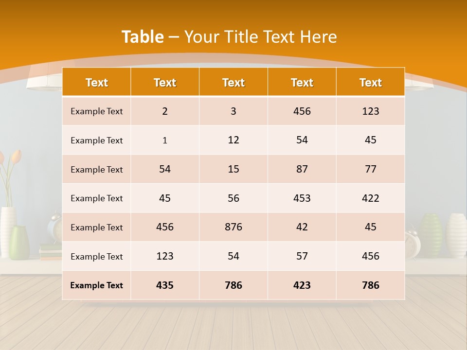 Colorful Contemporary Bedroom PowerPoint Template