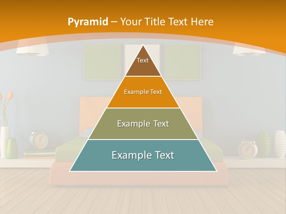 Colorful Contemporary Bedroom PowerPoint Template