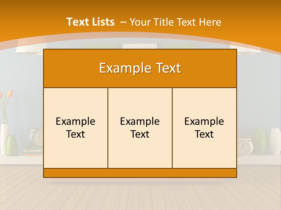 Colorful Contemporary Bedroom PowerPoint Template