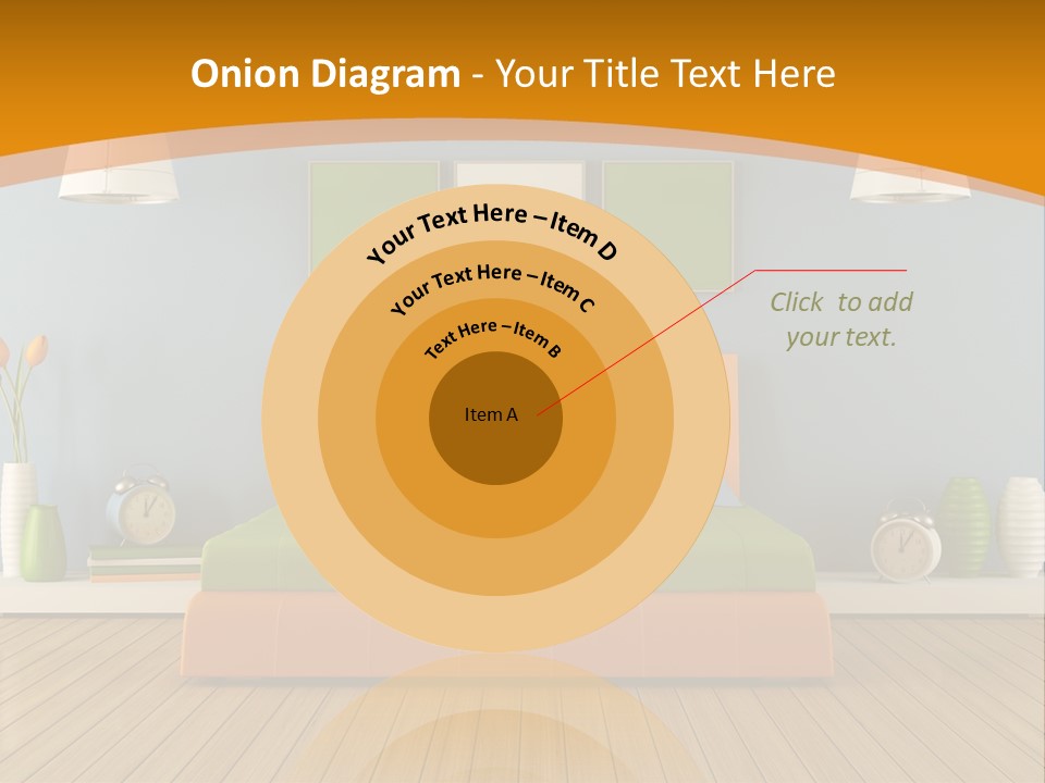 Colorful Contemporary Bedroom PowerPoint Template