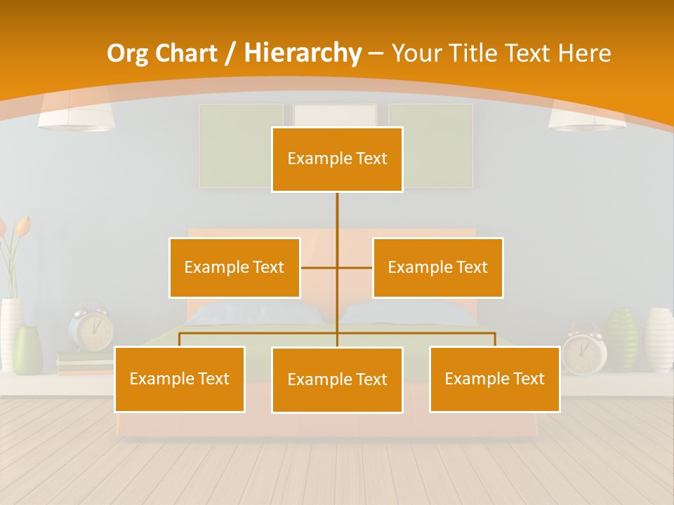 Colorful Contemporary Bedroom PowerPoint Template