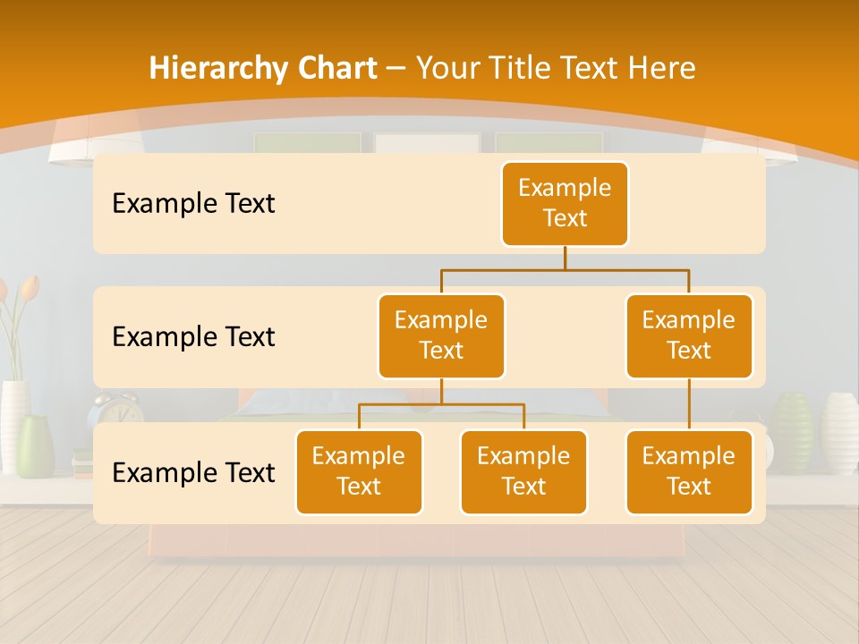 Colorful Contemporary Bedroom PowerPoint Template