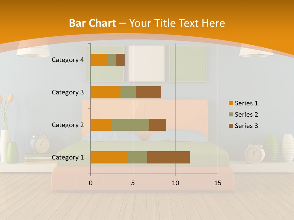 Colorful Contemporary Bedroom PowerPoint Template