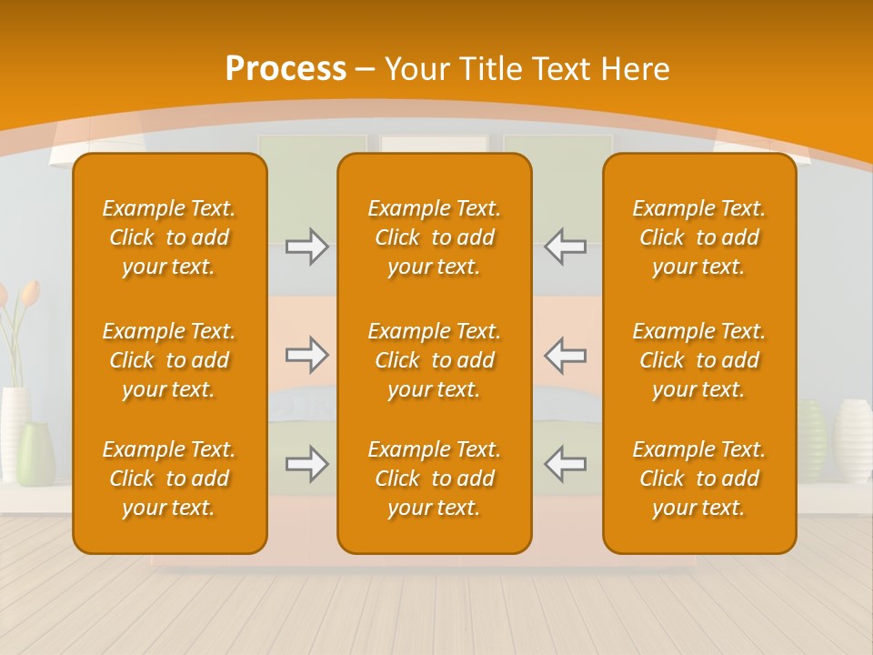 Colorful Contemporary Bedroom PowerPoint Template