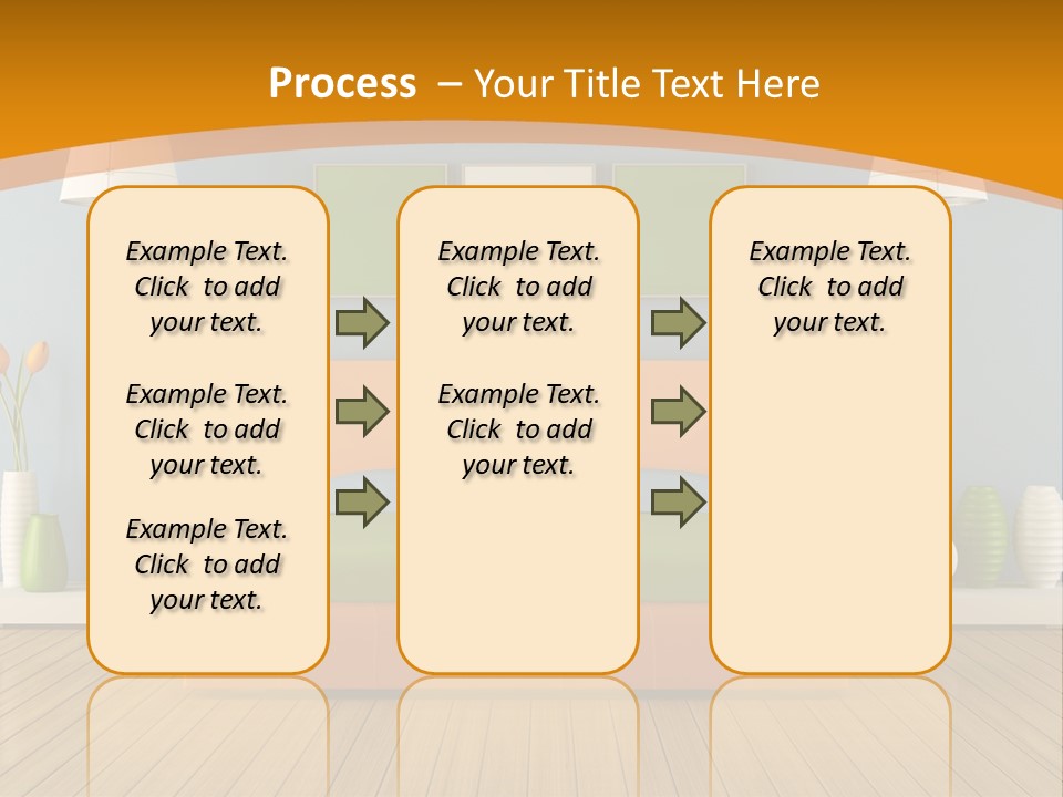 Colorful Contemporary Bedroom PowerPoint Template