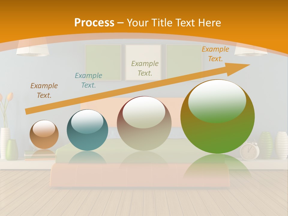 Colorful Contemporary Bedroom PowerPoint Template