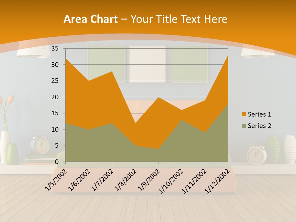 Colorful Contemporary Bedroom PowerPoint Template