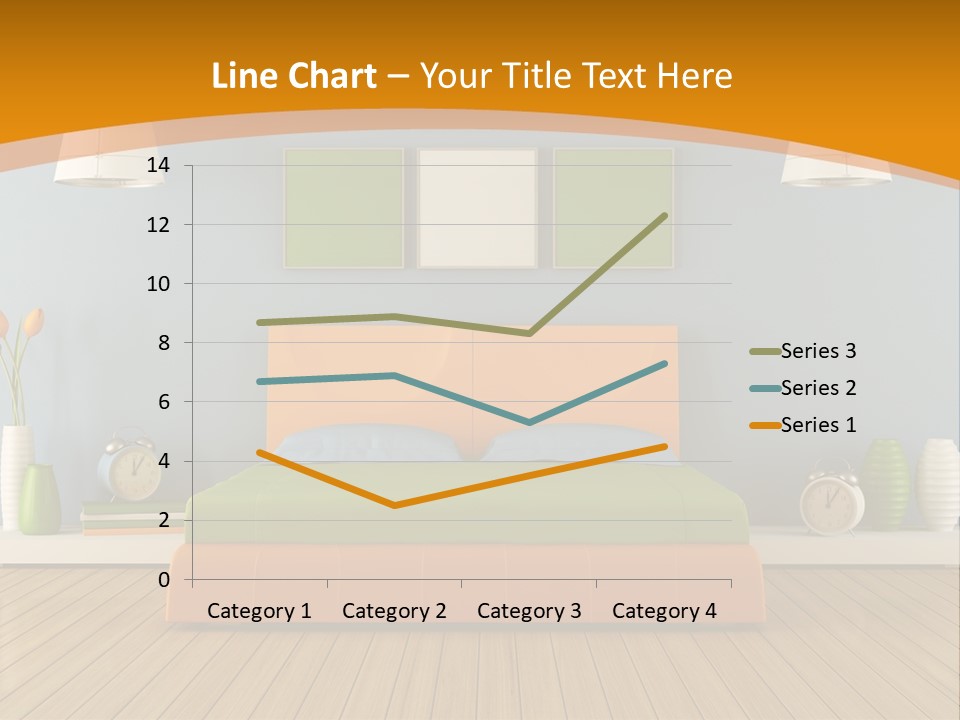 Colorful Contemporary Bedroom PowerPoint Template