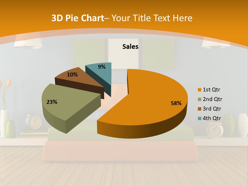 Colorful Contemporary Bedroom PowerPoint Template