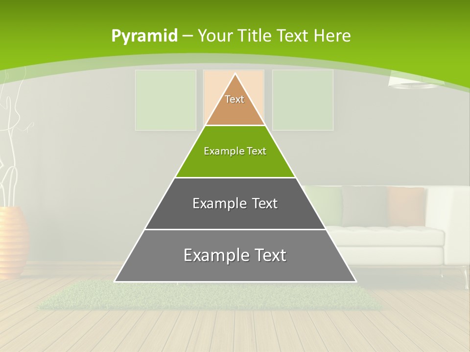 Colorful Modern Living Room PowerPoint Template