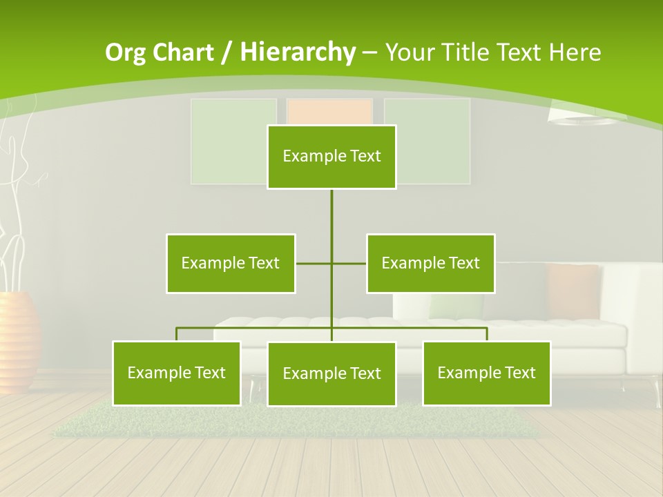 Colorful Modern Living Room PowerPoint Template