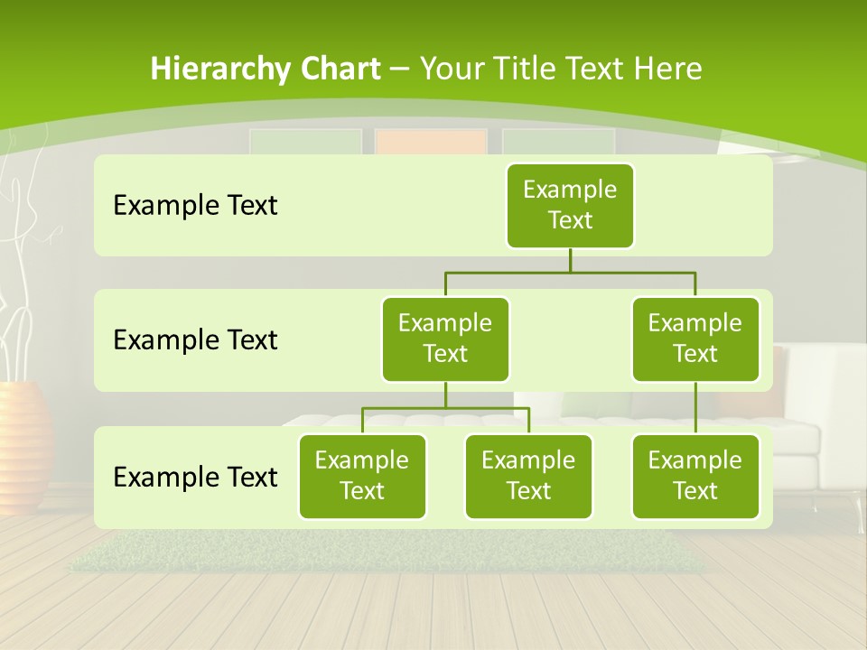Colorful Modern Living Room PowerPoint Template