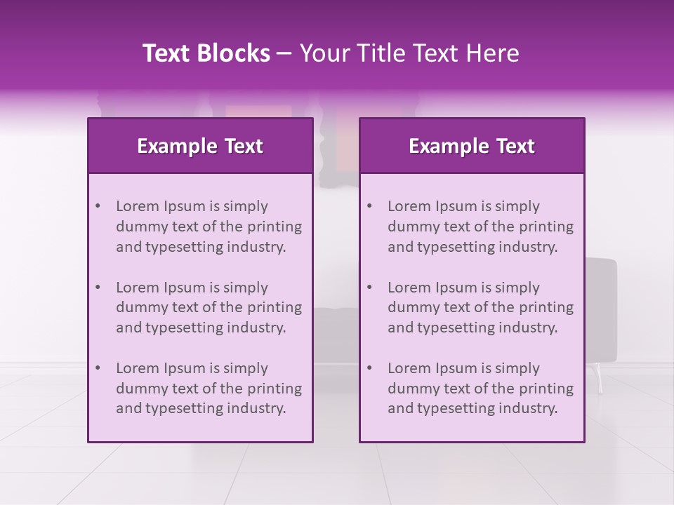 Minimalist Lounge PowerPoint Template