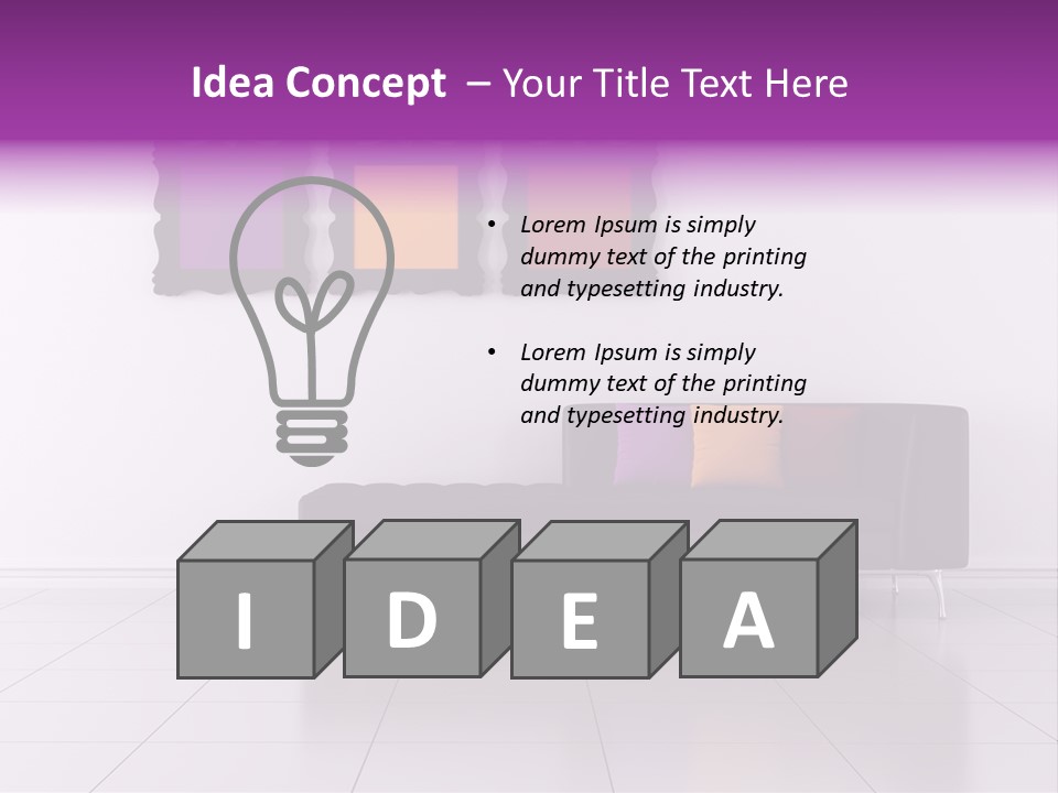 Minimalist Lounge PowerPoint Template