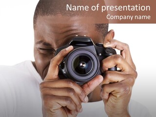 Photographer At Work PowerPoint Template