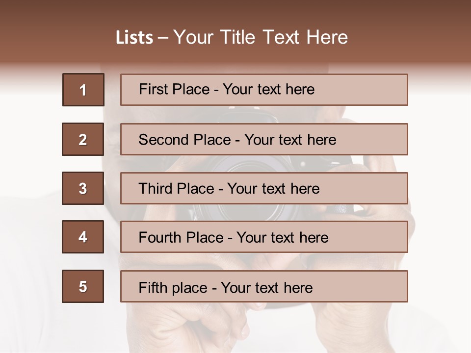 Photographer At Work PowerPoint Template