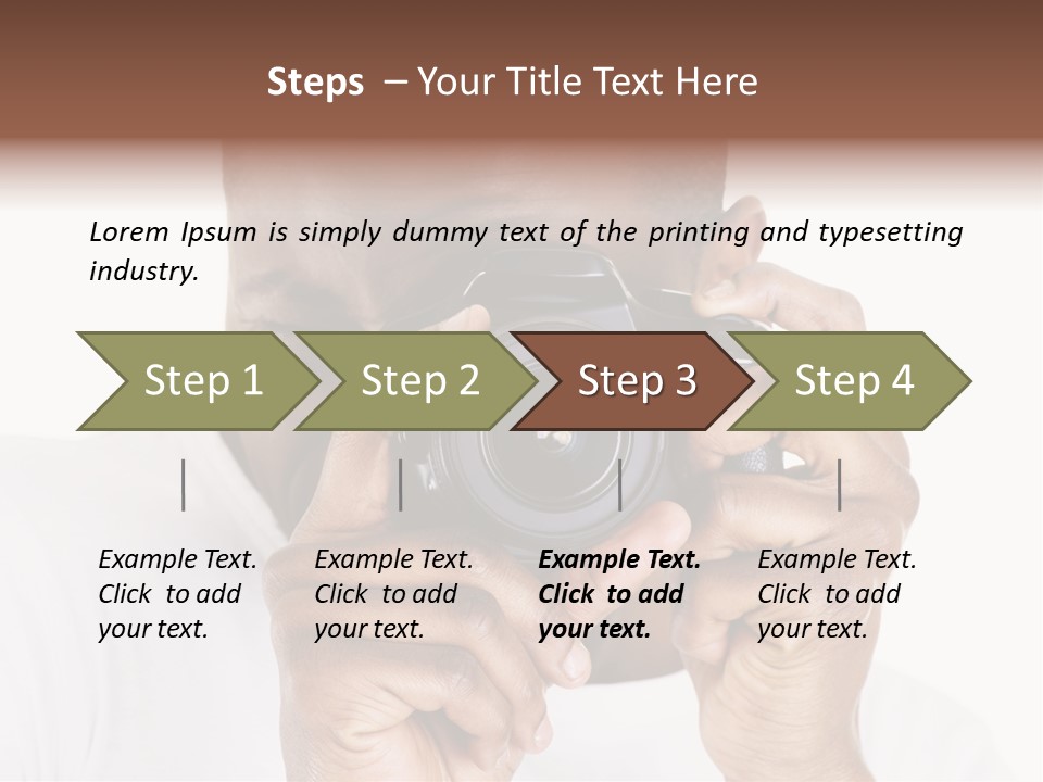 Photographer At Work PowerPoint Template