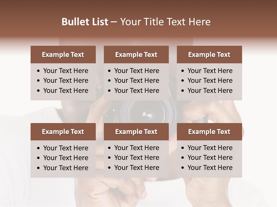 Photographer At Work PowerPoint Template