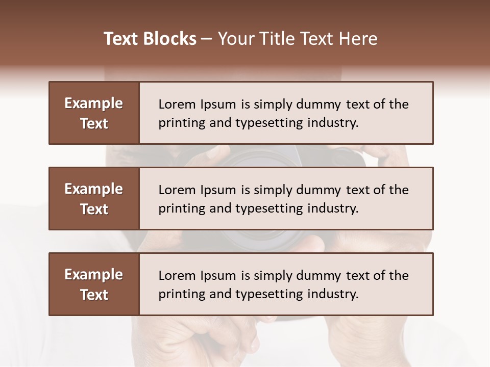 Photographer At Work PowerPoint Template
