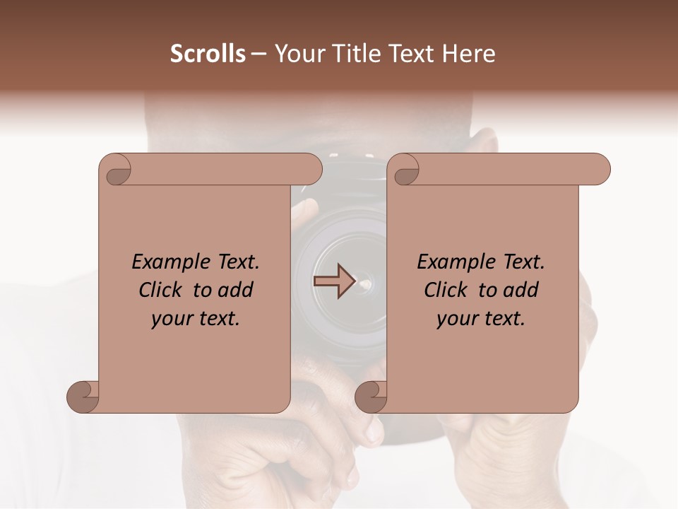 Photographer At Work PowerPoint Template