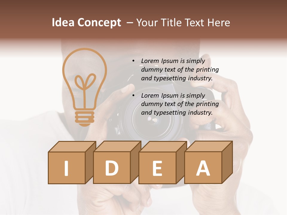 Photographer At Work PowerPoint Template